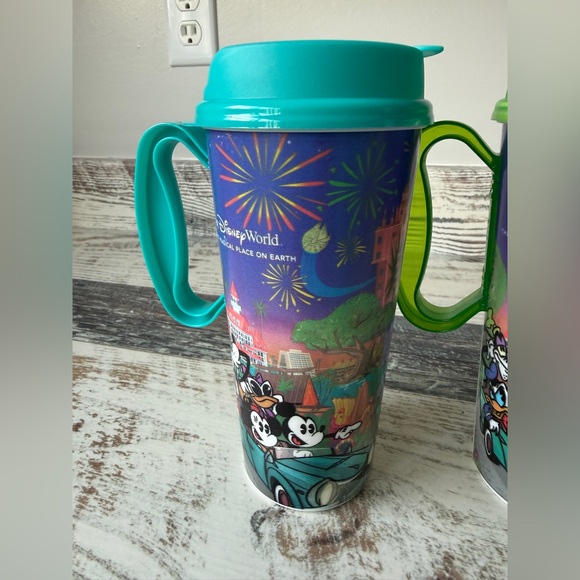 Set of 3 Walt Disney World Resort Reusable Refillable Mugs - Mickey & Friends - Picture 4 of 11